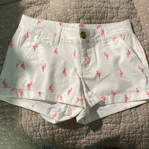 Flamingo print shorts